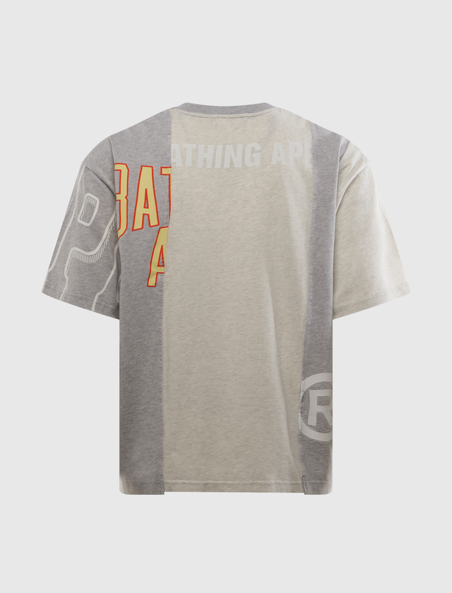 UPCYCLED MULTI LOGO CROPPED FIT TEE