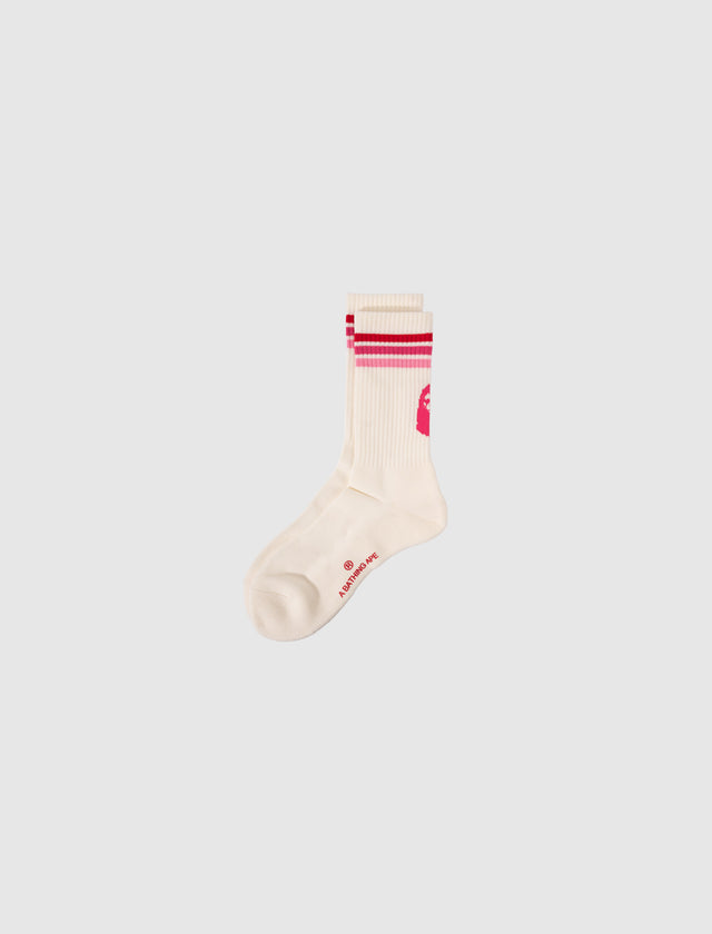BAPE LINE SOCKS "PINK"