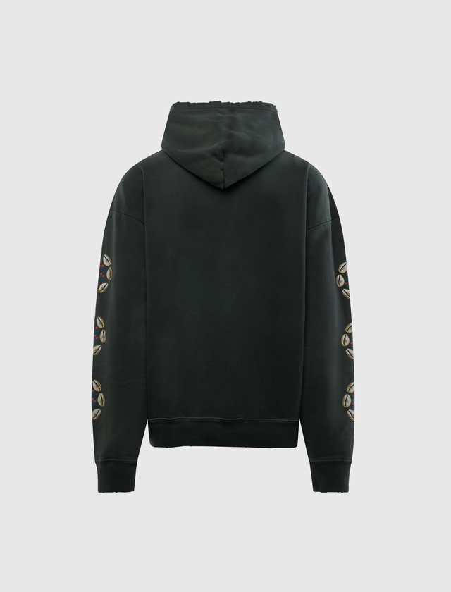 COWRIE SHELL HIDDEN POCKET HOODIE