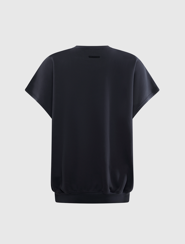 RELAXED FLEECE CUTOFF SWEATSHIRT