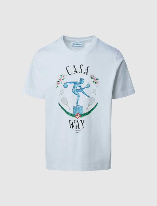 大理石像プリントTシャツ