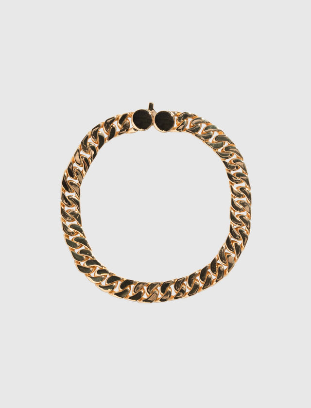 GOLD CURB 7 BRACELET