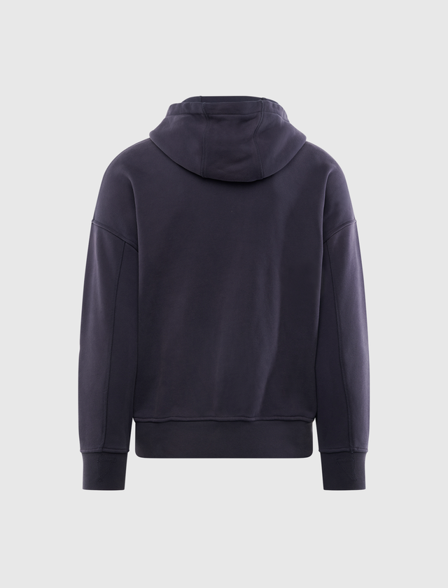 38A KAPUZENJACKE AUS GEBÜRSTETEM FROTTEE MIT VINTAGE-WASCHUNG