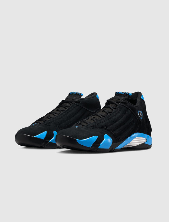 AIR JORDAN 14 RETRO "BLACK/WHITE/UNIVERSITY BLUE"