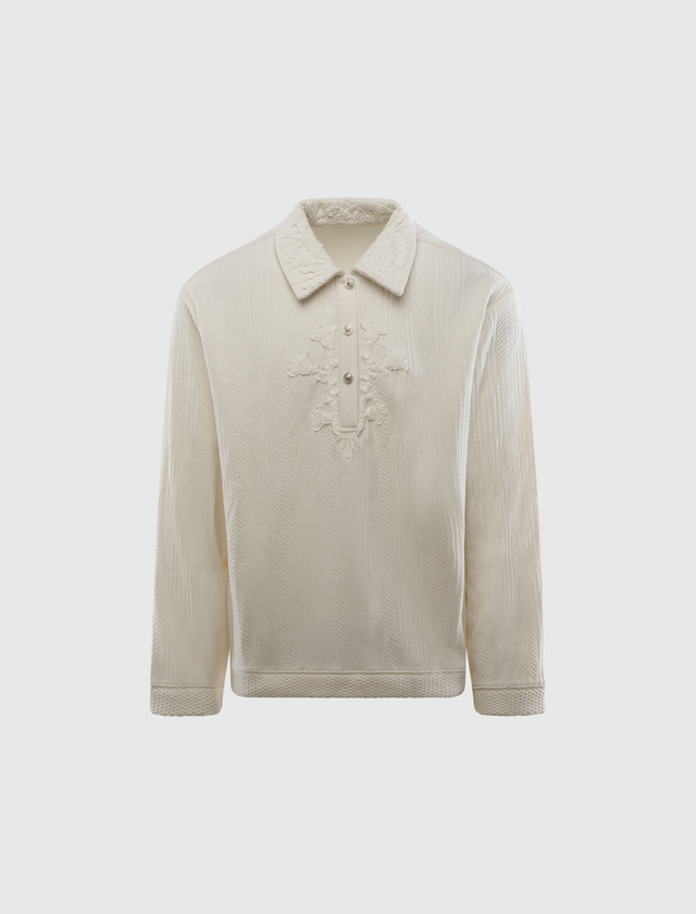 CROCHET FLOWER POLO